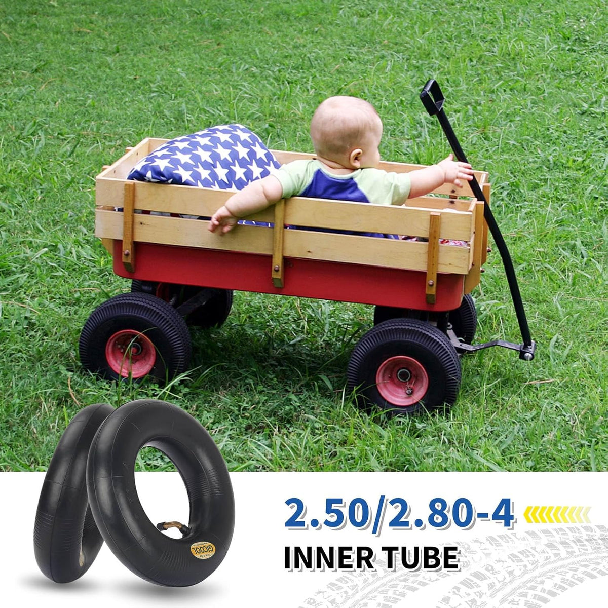 Two pack Gicool inner tubes laid flat