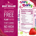 Wiley Wallaby plant based watermelon licorice bag graphic