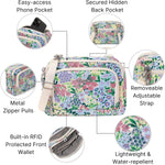 Baggallini crossbody bag showing interior card slots