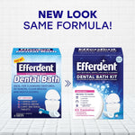 Efferdent specialized dental appliance cleaning brush close up