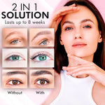 Bloomora eyelash perm kit tools and lotions
