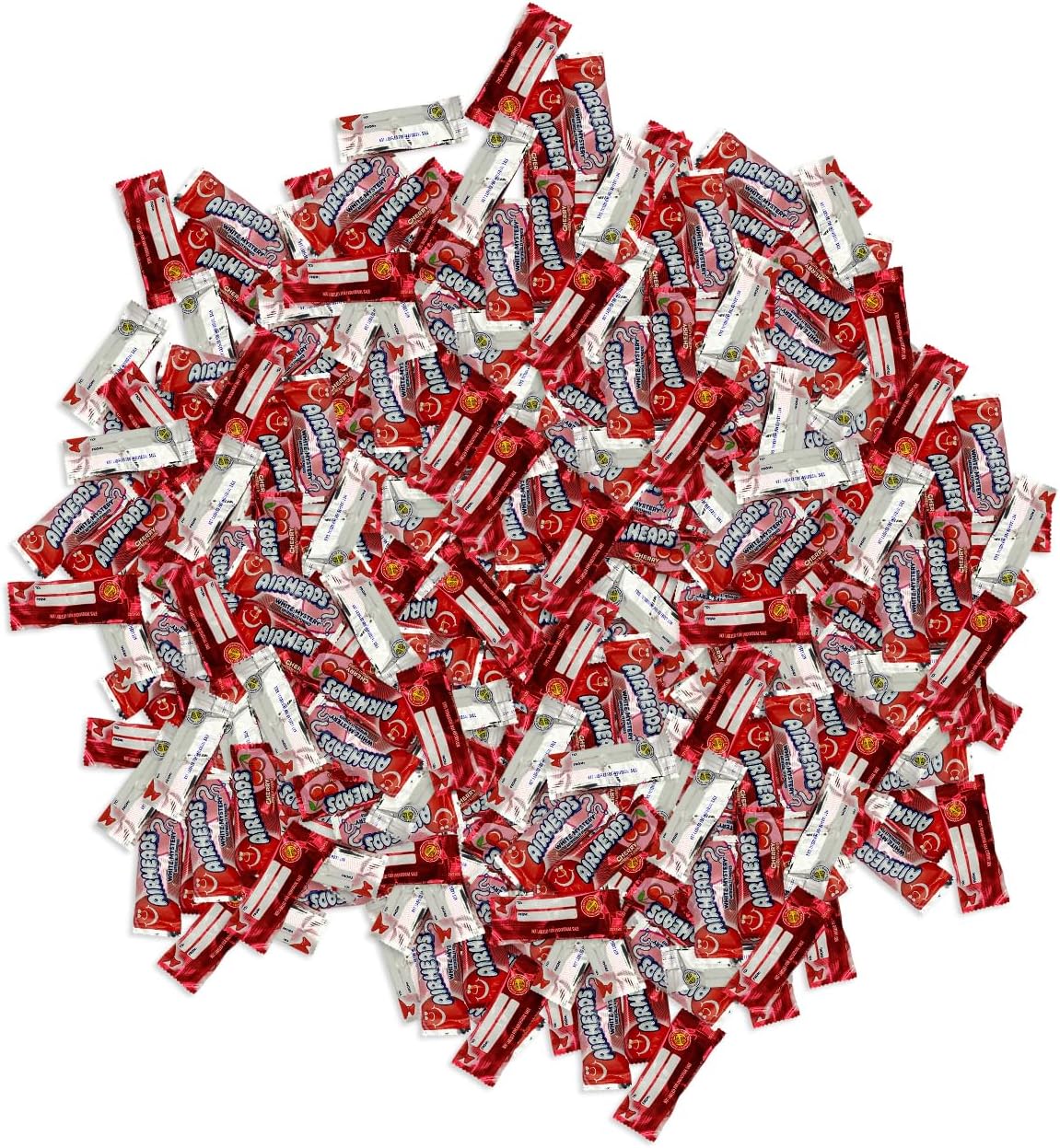 Bulk 2 pound bag of Airheads mini cherry bars for birthdays and pantries