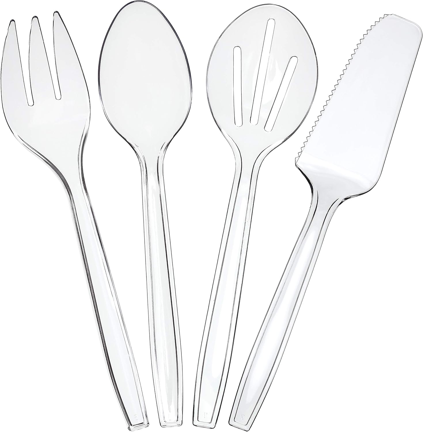 Plasticpro Disposable Plastic Serving Utensils 12 piece set front view