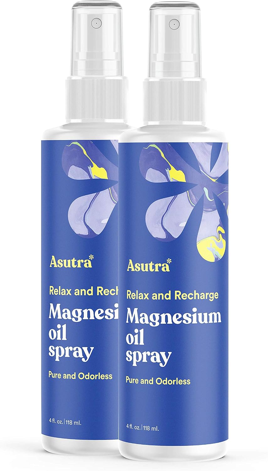ASUTRA magnesium oil spray front view packaging