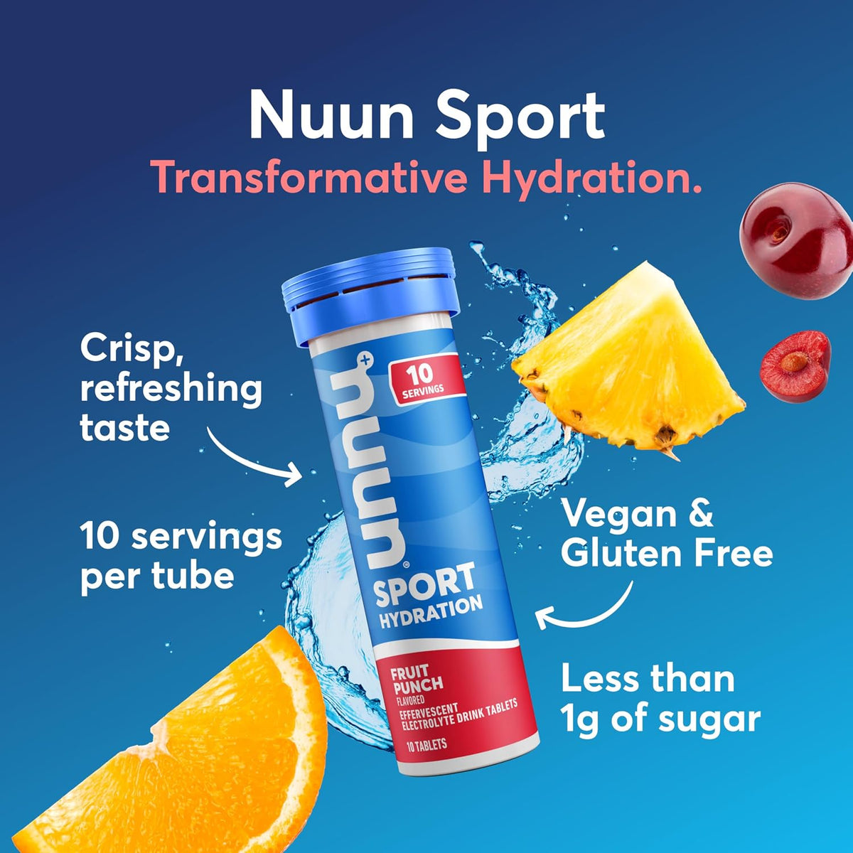 Nuun hydration tablets packaging and tubes