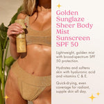 Kopari Sun Shield On-The-Glow Sheer Sunscreen Stick SPF 40 & Golden Sunglaze Sheer Body Mist Sunscreen SPF 50 - Image 9