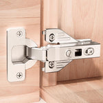Luokim nickel plated steel cabinet hinges cup view