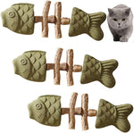 Purrident - Fix Cat Dental Health - Natural Dental Chew for Cats, Fishbone Shape Cat Teething Toy with Catnip, Durable Feline Tooth Care Tool for Indoor & Adult Cats (3PCS-B) - Image 10