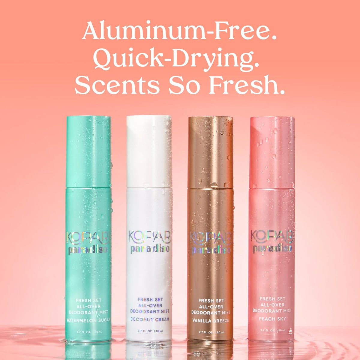 Kopari body mist promotional brand visual
