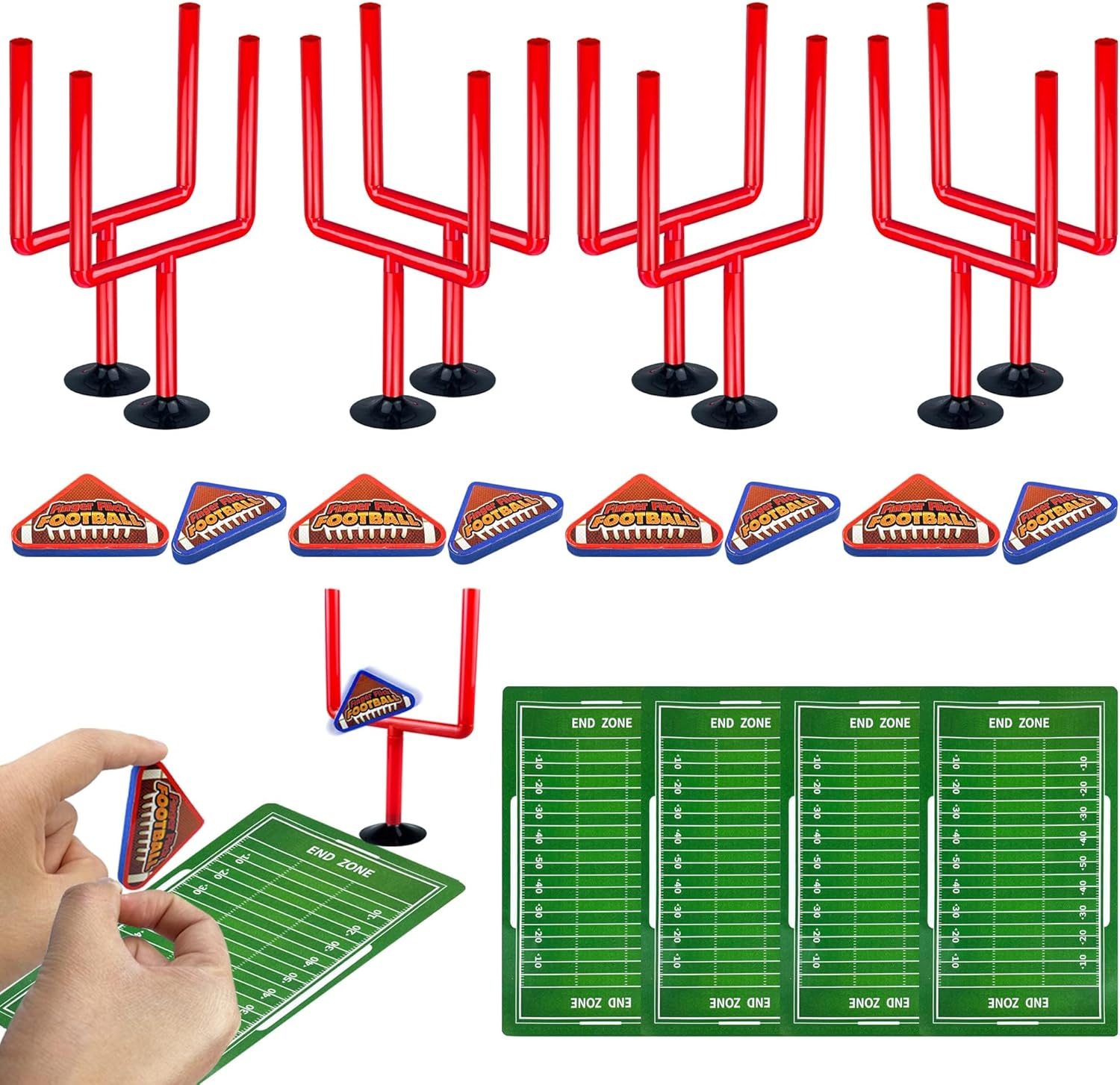 XIPEGPA mini flick football game front view tabletop sports set for office desks