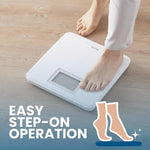 Tanita bathroom scale battery compartment view