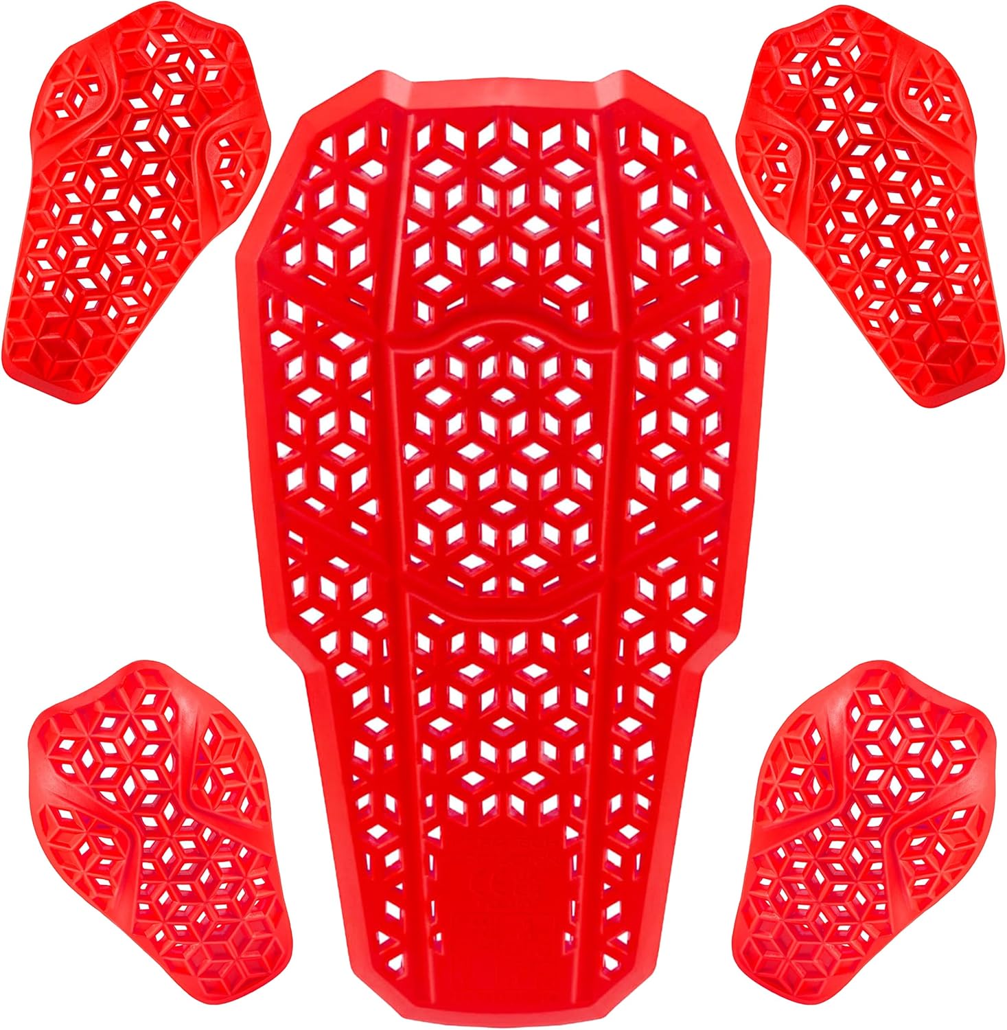 Motostylewear CE Level 2 5-piece motorcycle armor kit front view