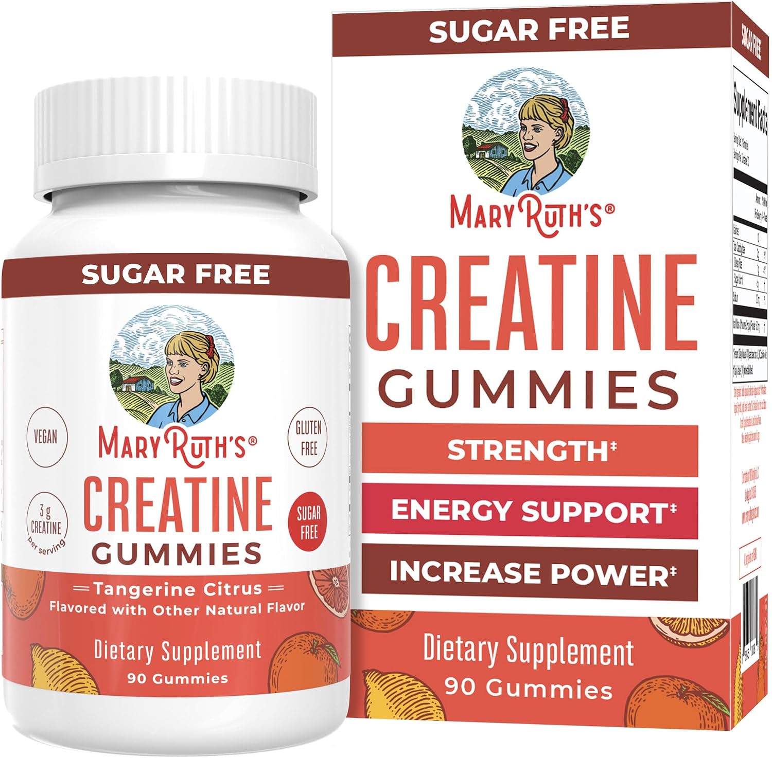 MaryRuth's Creatine Gummies front bottle view workout supplement