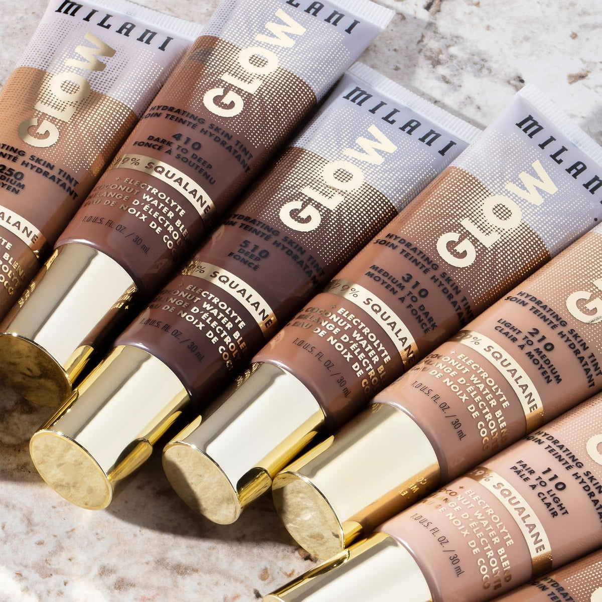 Milani Glow Hydrating Skin Tint cap and pump design