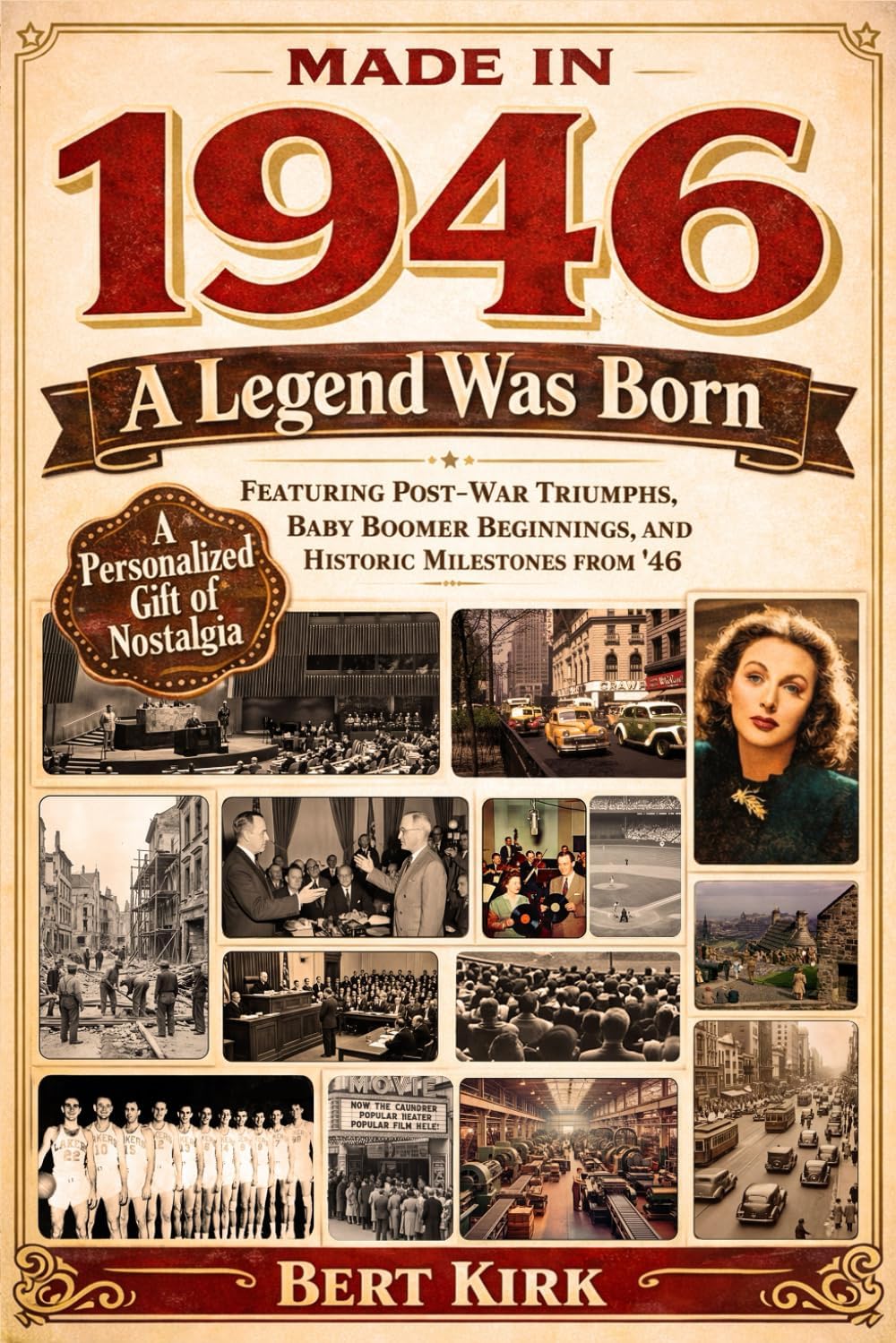 Made in 1946: A Legend Was Born - A Personalized Gift of Nostalgia Featuring Post-War Triumphs, Baby Boomer Beginnings, and Historic Milestones from '46 - Image 1