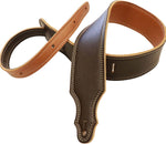 Franklin Strap 2.5 Inch 3-PLY Soft Leather Reversible Guitar Strap front view