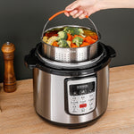 Skingwa stainless steel vegetable steamer basket insert profile view