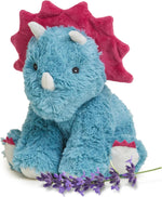Warmies Triceratops stuffed animal front view