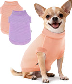 3 Pack Dog Shirt for Small Supplies Functional Waffle Dog Clothes Warm Soft Sweatshirt Outfit for Dogs Cats Pet Apparel - Image 15