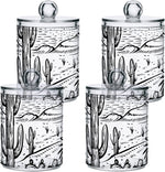 Wellday 14 ounce qtip holder dispenser with lid lifestyle view