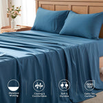 Included matching pillowcases from the 4 piece set