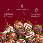 Shari's Berries gourmet strawberries with nutty toppings
