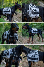 Lovelonglong dog hiking pack with front metal D ring attachment