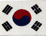 EmbTao South Korea national emblem patch close up embroidery detail
