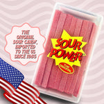Sour Power Strawberry Candy Belts, 2.5 lb Bulk Tub Resealable, Vegan Strawberry Sour Belts Candy Since 1985, Soft Chewy Sweet Tart, Non-GMO Gelatin Free, Bubble Wrapped and Boxed for Shipping - Image 9
