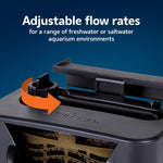 Aqueon QuietFlow filter cartridge and bio holster compartment