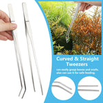 Stainless steel substrate sand spatula for leveling fish tank gravel and sand.