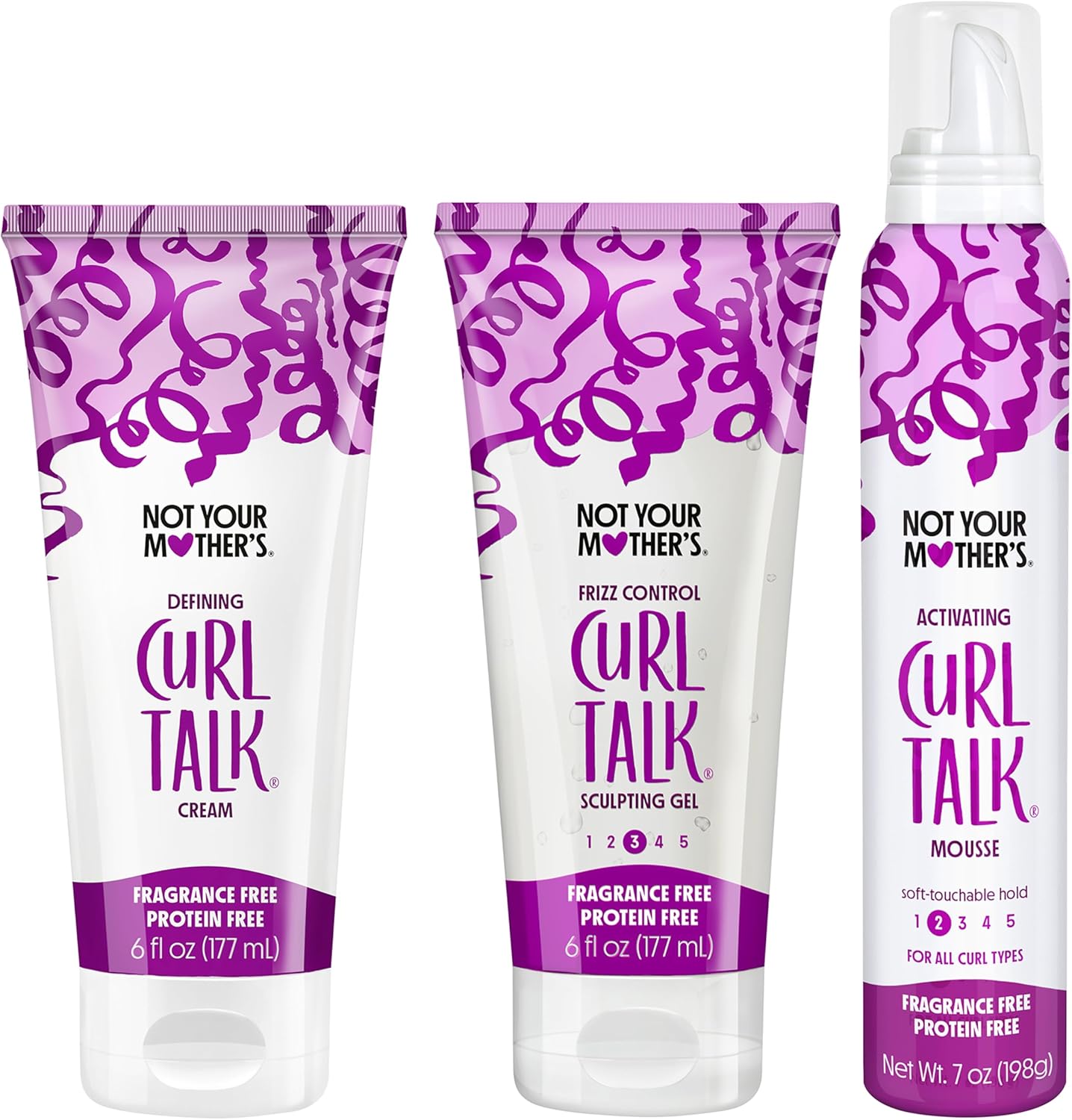 Not Your Mother's Curl Talk styling kit front view on white background