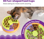 Cat puzzle toy displaying multiple treat compartments