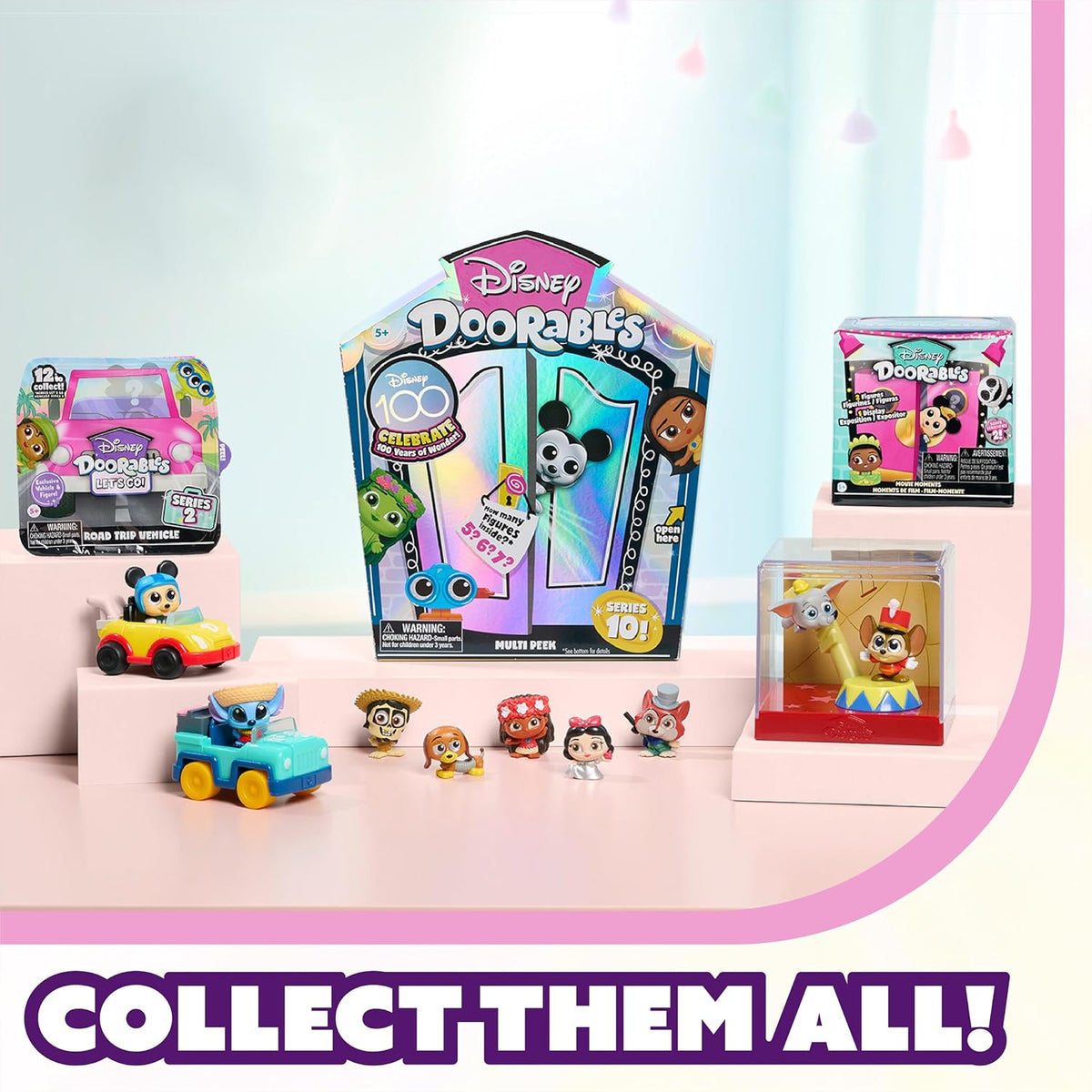 Just Play Disney Doorables Series 10 multi pack retail packaging back view