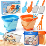 Dreamon beach toys 2 pack travel sand kit front view.