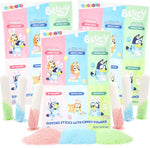 Galerie Bluey Easter candy dipping sticks 3 pack front packaging view featuring animated characters.