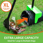 Ienjoyed durable plastic pet waste collection bin standing upright for easy storage