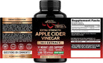 Nutraharmony apple cider vinegar supplement bottle back label ingredients