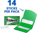 Back of pack nutrition label for Trident Spearmint chewing gum
