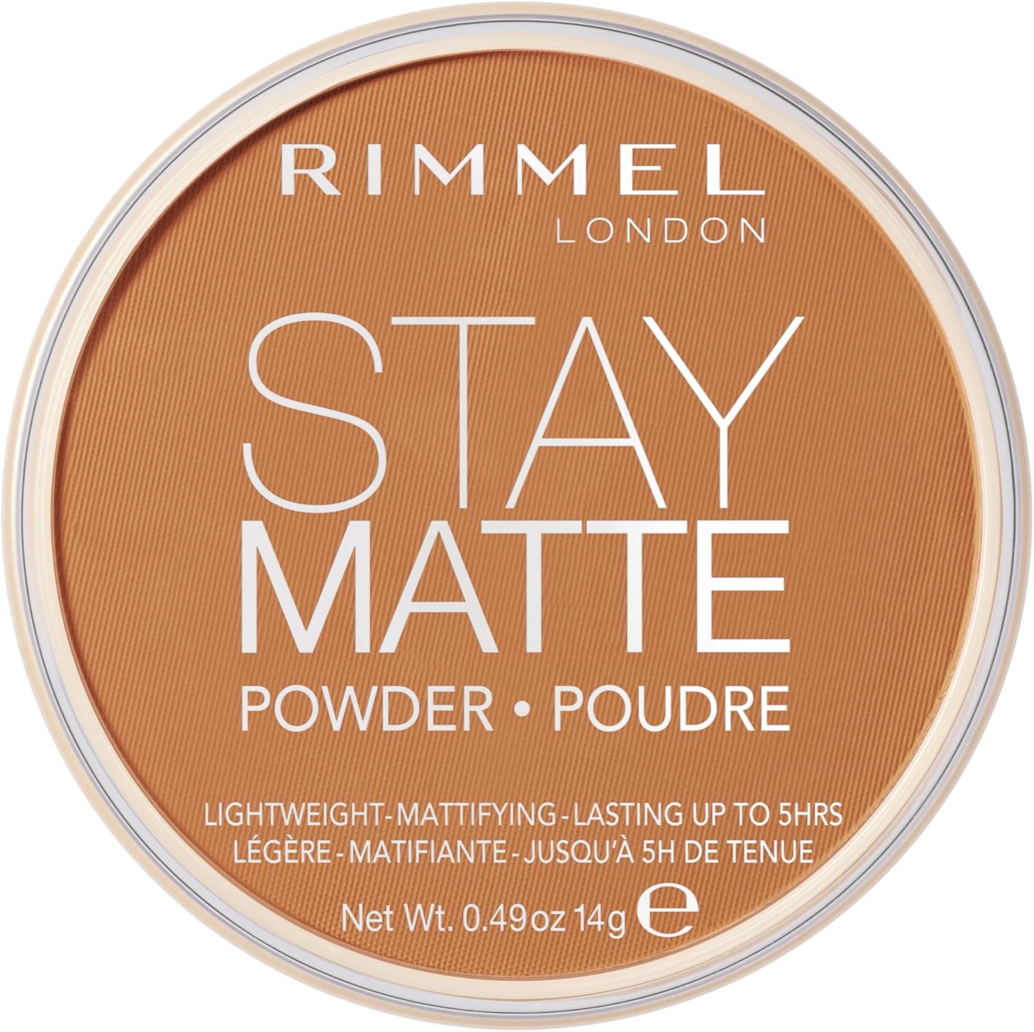 Rimmel London Stay Matte - 025 Toffee - Pressed Powder, Lightweight, High Coverage, Shine Control, 0.49oz - Image 1