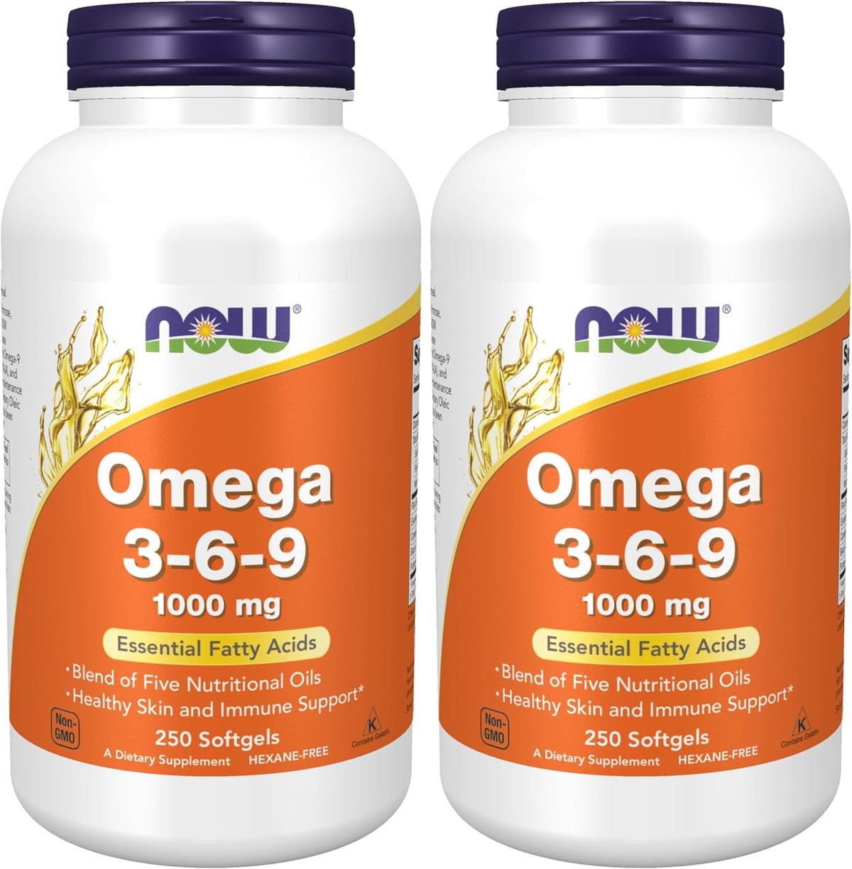 NOW Foods Supplements, Omega 3-6-9 1000 mg with a blend of Flax Seed, Evening Primrose, Canola, Black Currant and Pumpkin Seed Oils, 250 Softgels - Image 9