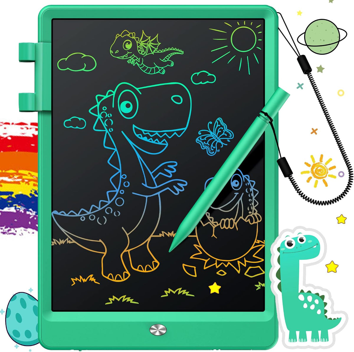 Flueston LCD writing tablet front view electronic drawing pad