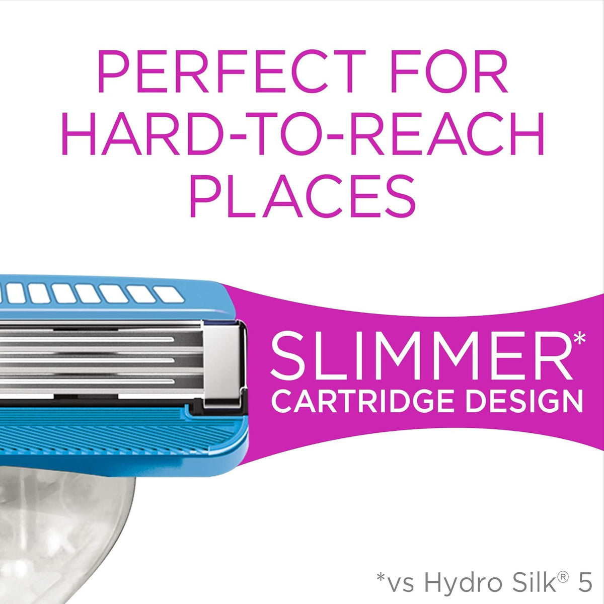Schick Hydro Silk women razor pivoting head close up