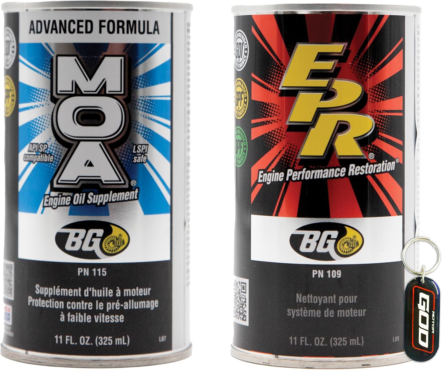 BG MOA 115 & EPR 109 – Engine Restoration & Motor Oil Lubrication Addi ...