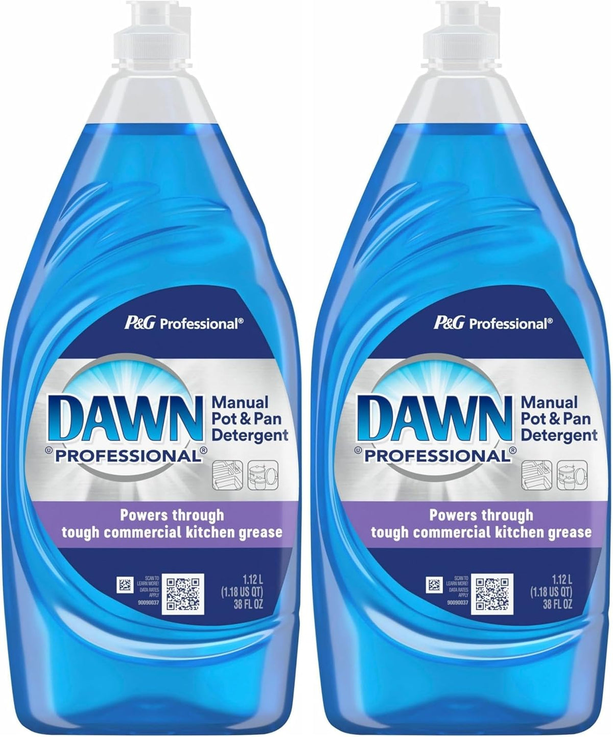 Authentic USA imported Dawn dish detergent bottle angled product shot