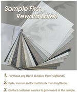 Close-up of textured white and neutral color fabric swatches