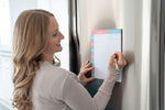 Side profile view showcasing the thick non-bleed paper sheets.