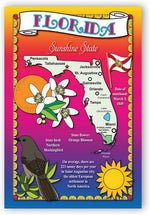 Postcard Fair Florida postcard set stacked to display 16 point cardstock thickness