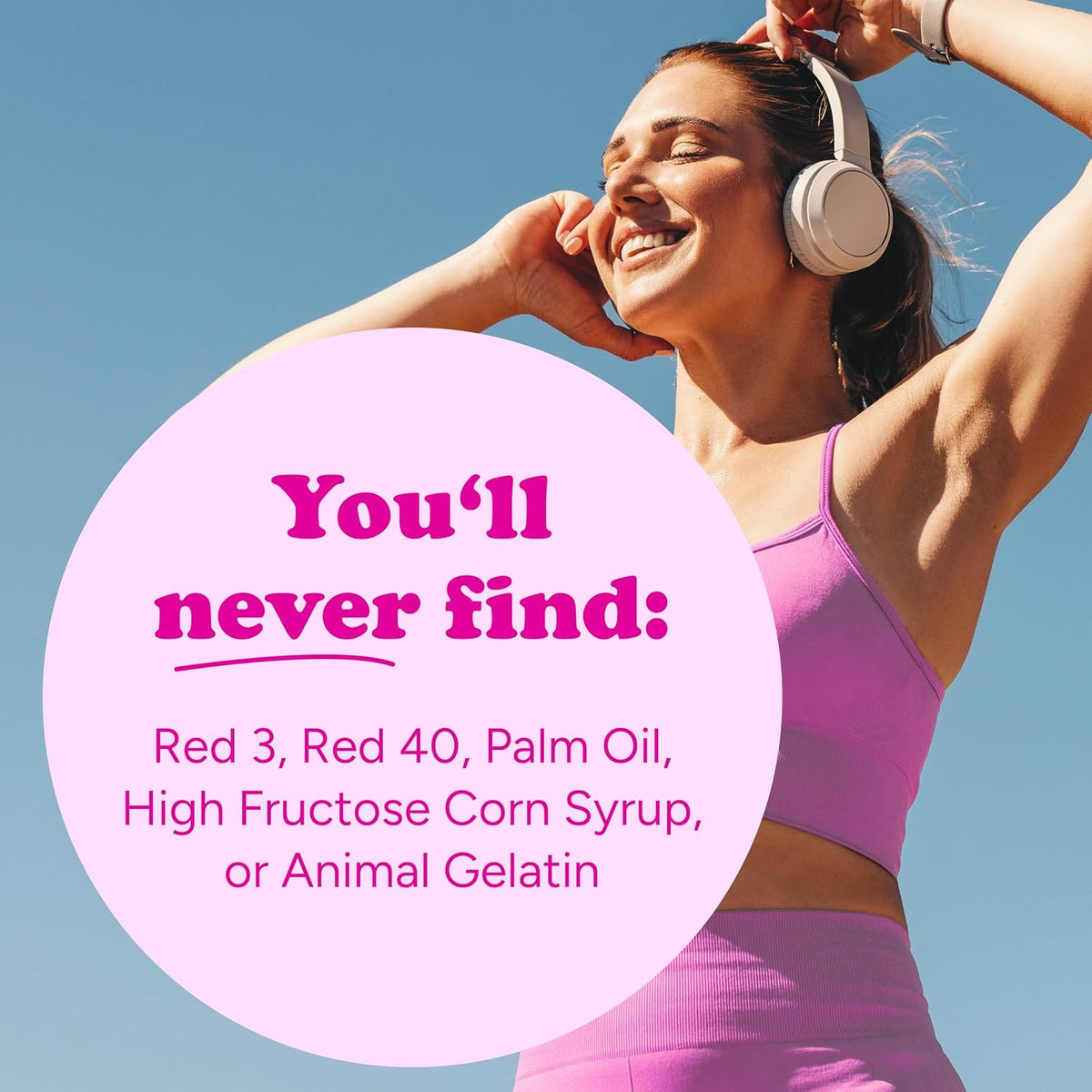 Natural fruit flavored vegan candy on white background