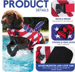 ASENKU Dog Swimsuit top view showcasing the strong rescue handle